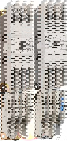 110 Coil VAC at 50 Hz, 120 Coil VAC at 60 Hz, 90 Amp, NEMA Size 3, Nonreversible Open Enclosure NEMA Motor Starter